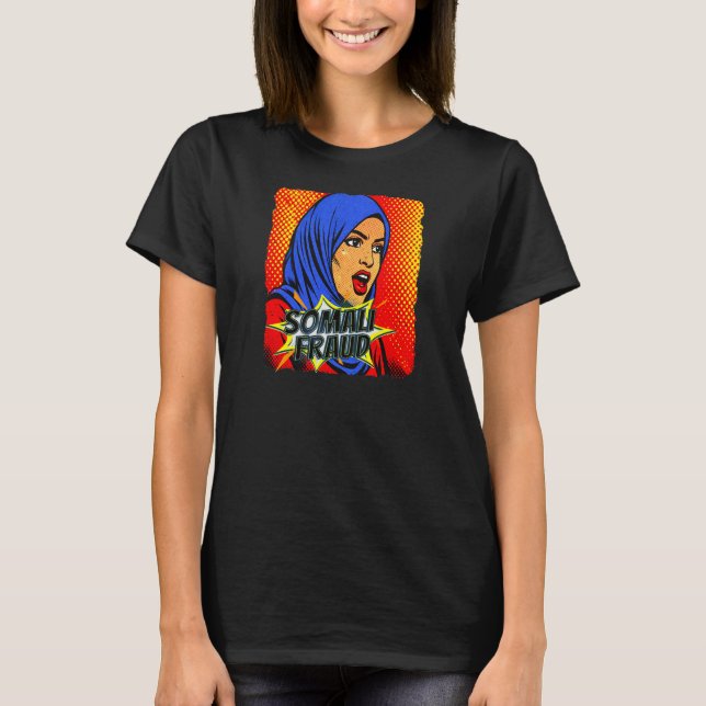 T-shirt Somali Fraud Pop Art   (Devant)