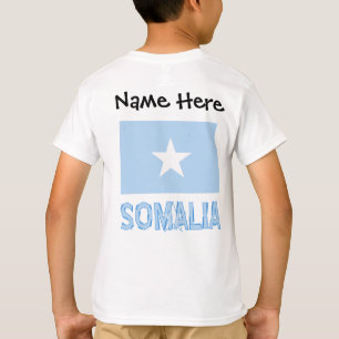 T-shirt Somalie Drapeau somalien Noir Personnalisation