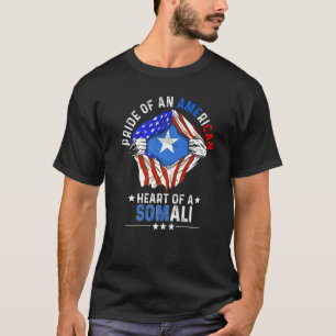 T-shirt Somalien American America Fierté Pays étranger Som