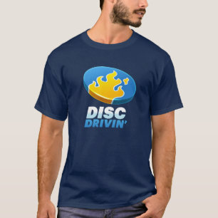 T-shirt sombre du lecteur de disque