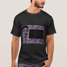T-shirt sombre pour hommes avec les avertissements