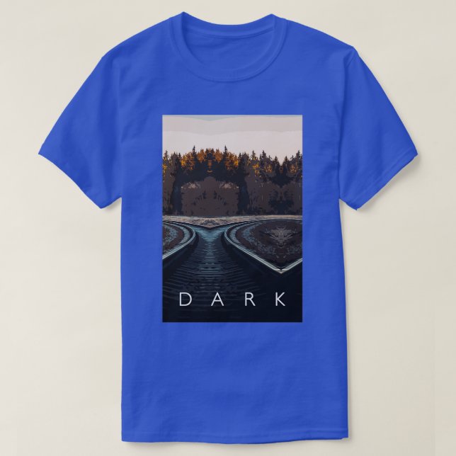 T-shirt Sombre sur le chemin de fer (Design devant)
