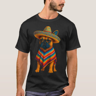 T-shirt Sombrero Tacos Fiesta Amateur de Bouledogue França