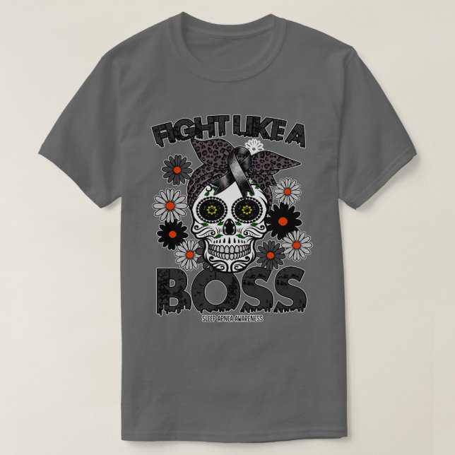 T-shirt Sommeil Apnée Lutte de sensibilisation comme un pa (Design devant)