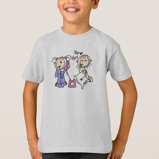 T-shirt Sommeil au-dessus des filles sur la chemise de (Devant)