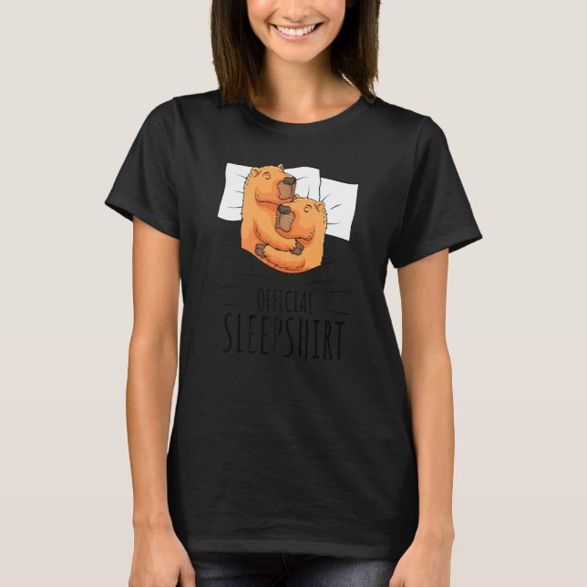 T-shirt Sommeil officiel de Capybara (Devant)