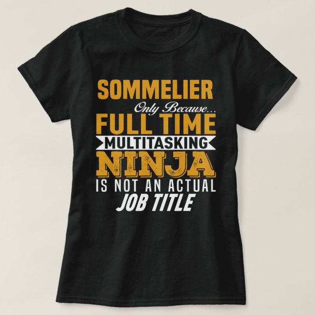 T-shirt Sommelier (Design devant)