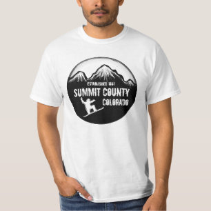T-shirt Sommet Comté Colorado valeur de snowboard est tee