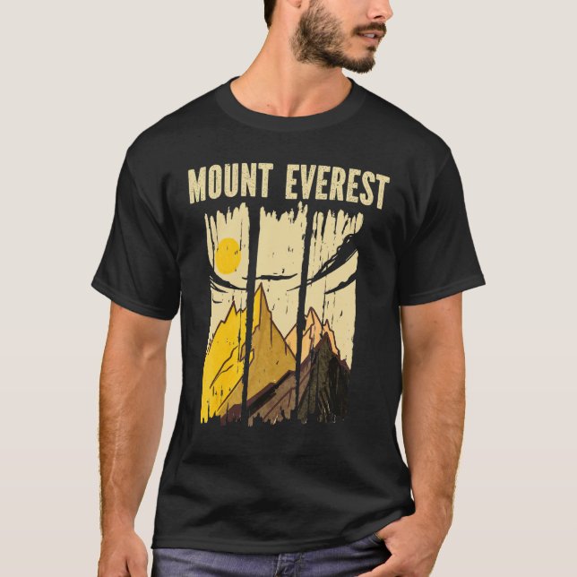 T-shirt Sommet de l'Everest Mountain Peak Climat (Devant)