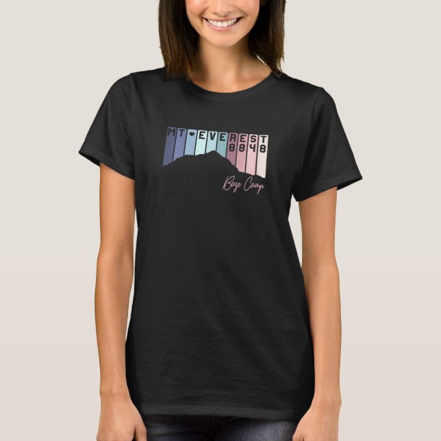 T-shirt Sommet de l'Himalaya 8848 Mont Everest pour les fe (Devant)