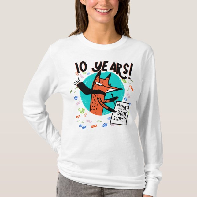 T-shirt Sommet du livre de photos 10 ans Turq. (Devant)