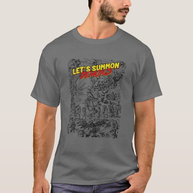 T-shirt Sommons les démons - L'art de la cuisine Drôle Hal (Devant)