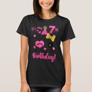 T-shirt Son 7e anniversaire fille mignonne chat Anniversai