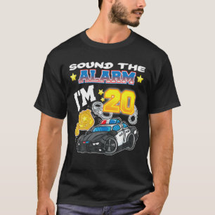 T-shirt Son Alarme Je suis 20 Policiers Police 20E Naissan