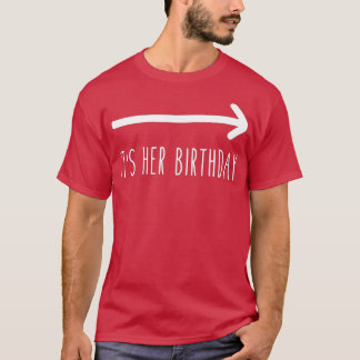 T-shirt Son Anniversaire (Arrow Pointing) Amusant Humour S