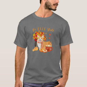 T-shirt Son automne Yall Corgi Chien Halloween Automne