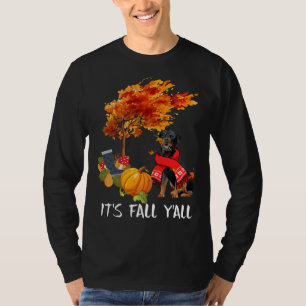 T-shirt Son automne Yall Tee Rottweiler Chien Automne Hall