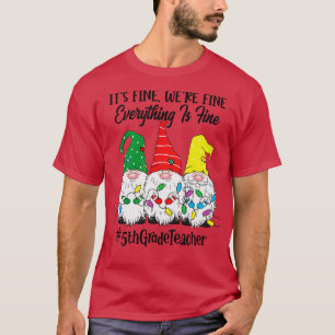 T-shirt Son beau Était parfait Tout est fin cinquième anné