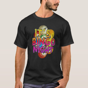 T-shirt Son Bingo Night Bingo Joueur Loterie Jeu Colo
