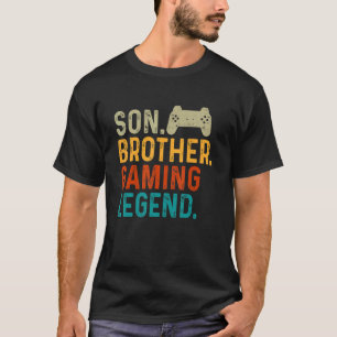 T-shirt Son Brother Gaming Leger Gamer Video Gamer Pc Ner
