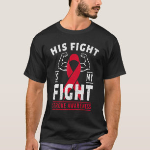 T-shirt Son combat est le mois de la sensibilisation aux a