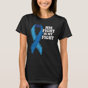 T-shirt Son combat est ma lutte contre le diabète sensibil
