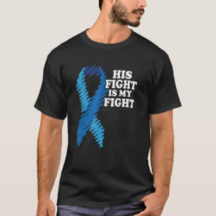 T-shirt Son combat est ma lutte contre le diabète sensibil