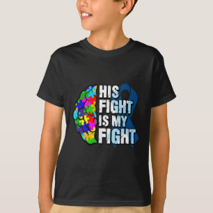 T-shirt Son Combat Est Ma Sensibilisation sur l'autisme De