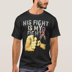 T-shirt Son Combat Est Ma Sensibilisation sur l'autisme De