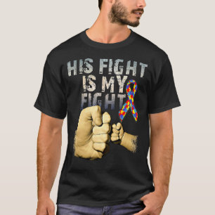 T-shirt Son Combat Est Ma Sensibilisation sur l'autisme De