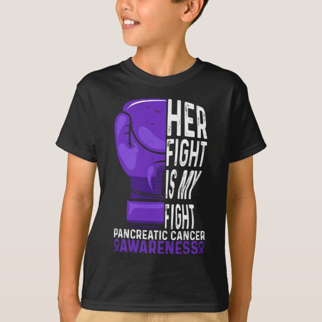 T-shirt Son combat est Mon combat Conscience du cancer du  (Devant)