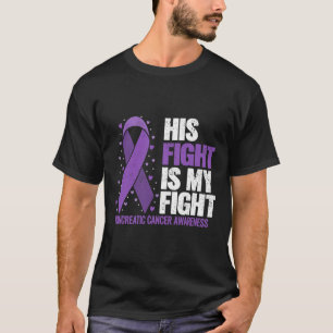 T-shirt Son Combat Est Mon Combat Conscience Du Cancer Pan