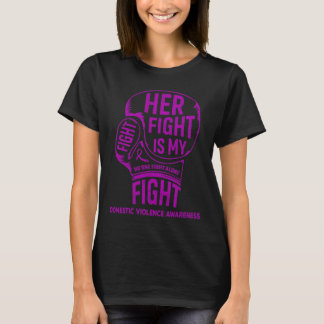T-shirt Son Combat Est Mon Combat Contre La Violence Domes