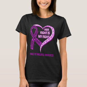 T-shirt Son Combat Est Mon Combat Contre La Violence Domes