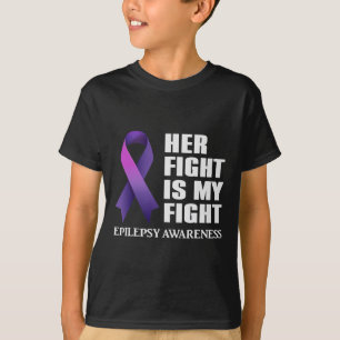 T-shirt Son combat est Mon combat Epilepsie Conscience