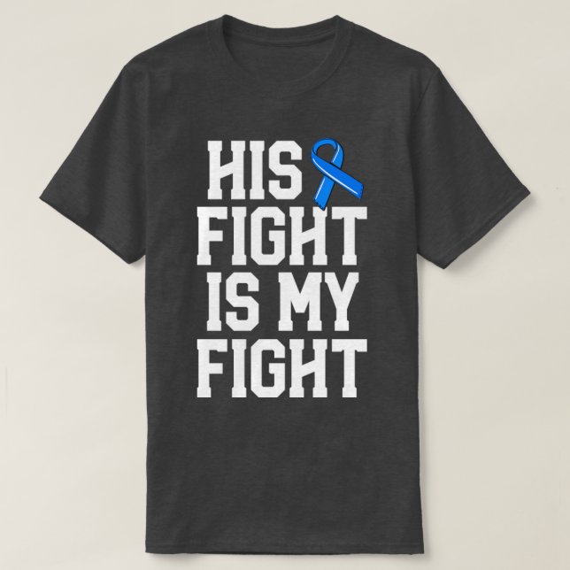 T-shirt Son Combat Est Mon Combat Femme Femmes ALS Blue Ri (Design devant)