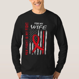 T-shirt Son Combat Est Mon Combat Femme Maladie Cardiaque