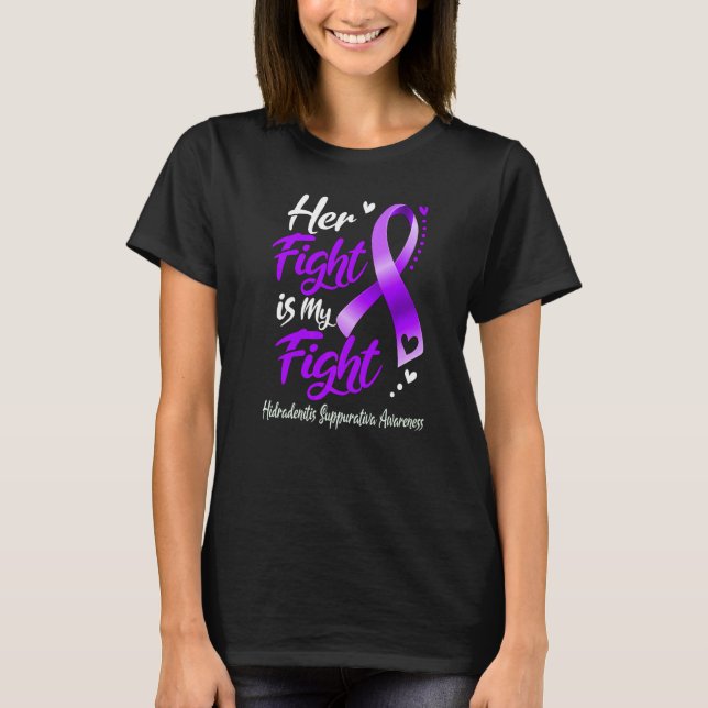 T-shirt Son Combat Est Mon Combat Hidradenitis Suppurativa (Devant)