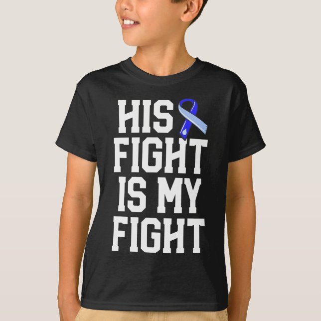 T-shirt Son combat est mon combat Hydrocéphalie Sensibilis (Devant)