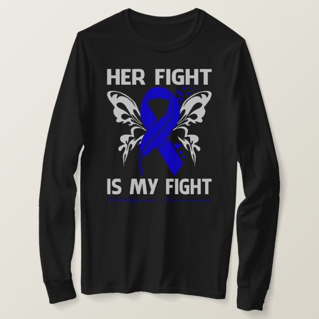 T-shirt Son combat est mon combat ICHTHYOSIS AWARENESS But (Design devant)