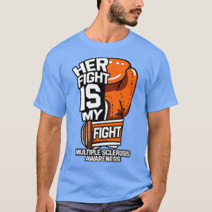 T-shirt Son Combat Est Mon Combat La Sclérose Multiples Or