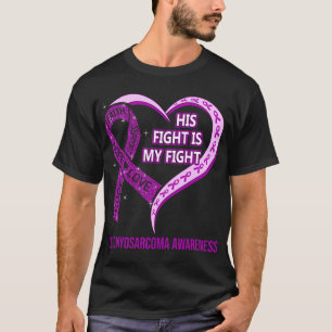 T-shirt Son Combat Est Mon Combat Leiomyosarcoma Sensibili