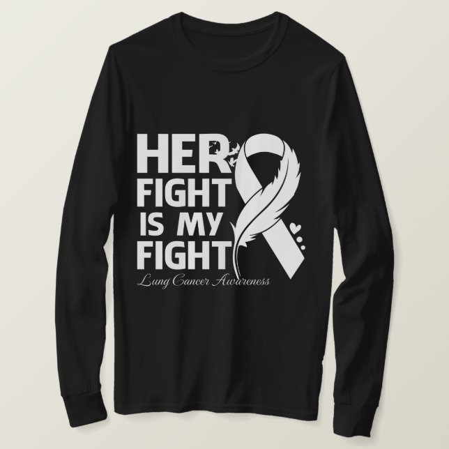 T-shirt Son combat est mon combat LUNG LUNG SENSIBILISATIO (Design devant)