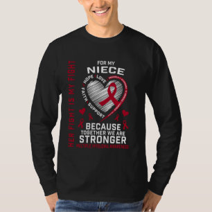 T-shirt Son Combat Est Mon Combat Nièce Sensibilisation Au