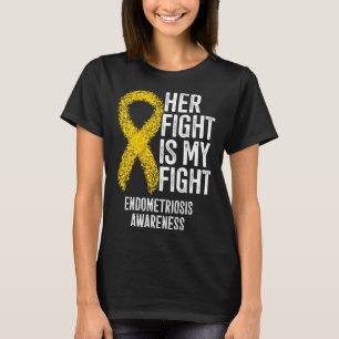 T-shirt Son combat est mon combat Sensibilisation à l'endo