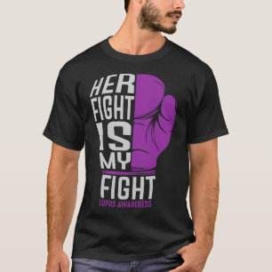T-shirt Son Combat Est Mon Combat - Sle Lupus Sensibilisat