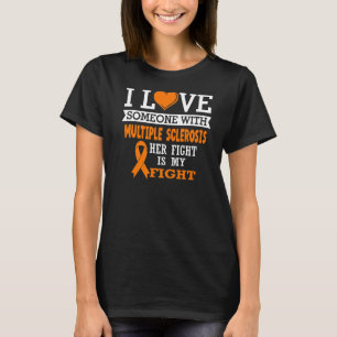 T-shirt Son combat est mon combat soutien à la sclérose en