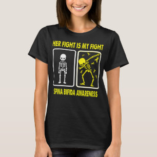 T-shirt Son combat est mon combat SPINA BIFIDA connaissanc