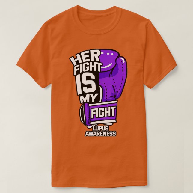 T-shirt Son Combat Est Mon Combat Systémique Lupus Erythem (Design devant)