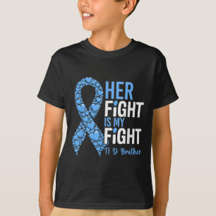 T-shirt Son combat est mon combat T1d Frère Type 1 Diabète